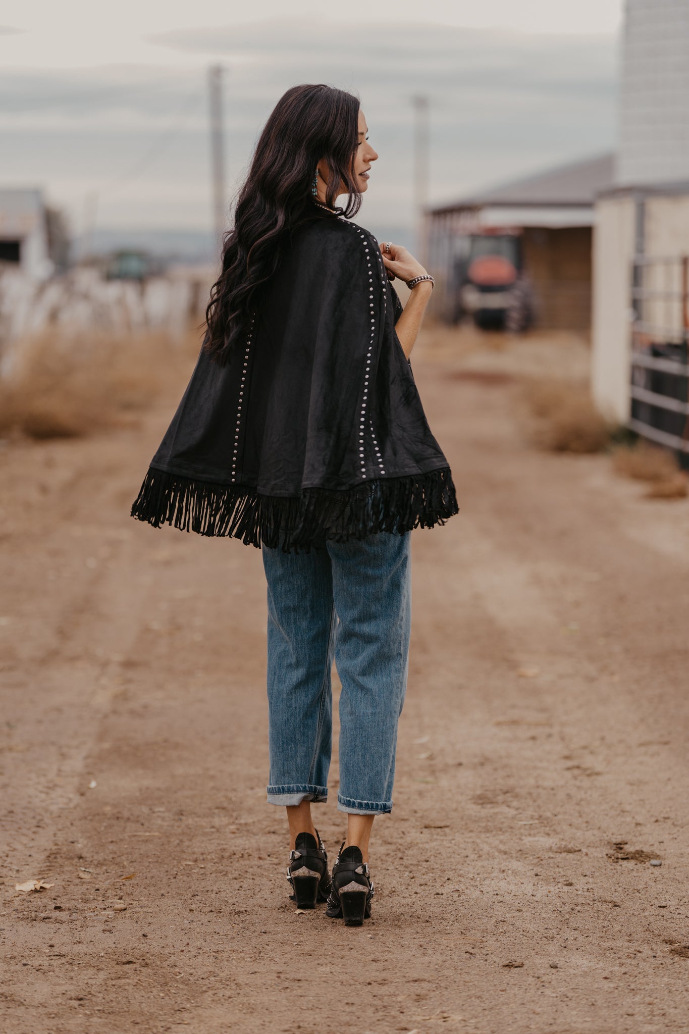 Cara Embroidered Cape