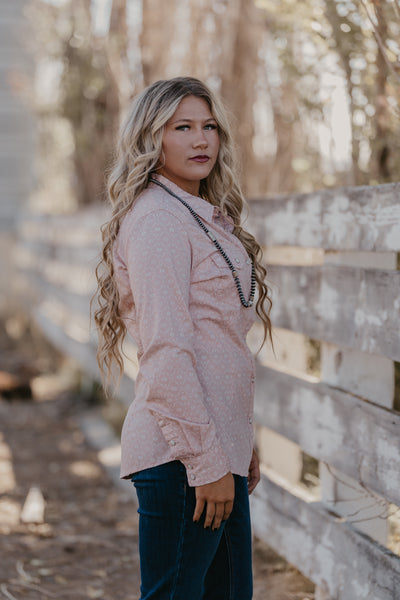 Claire Pearl Snap Top