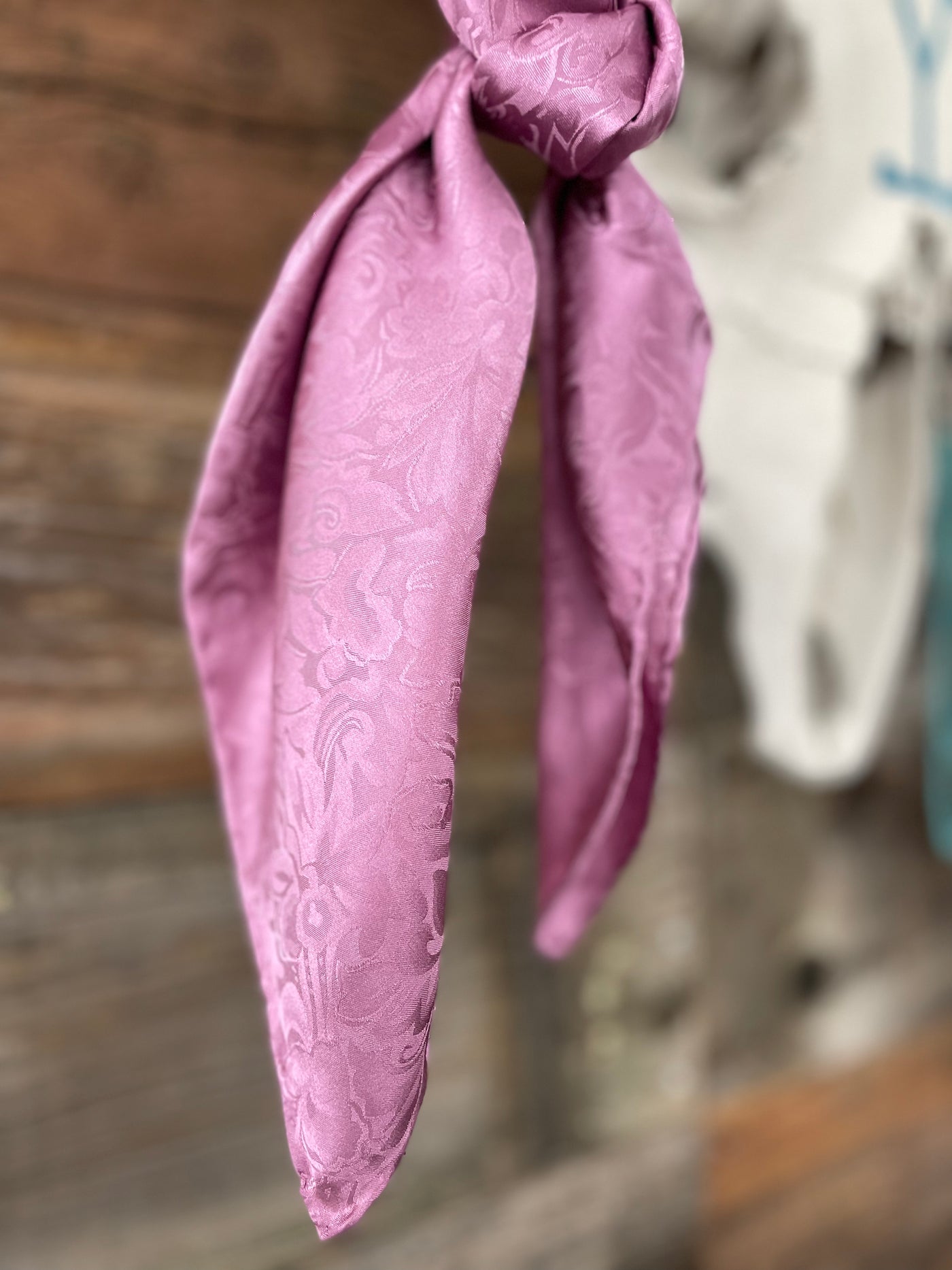 Large Silk Wild Rags - Jacquard Pink
