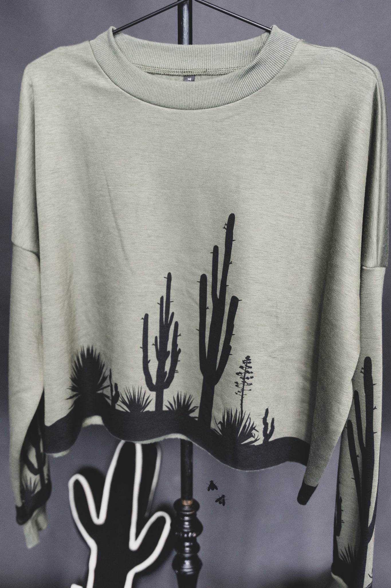 Cacti Semi-Crop Sweatshirt