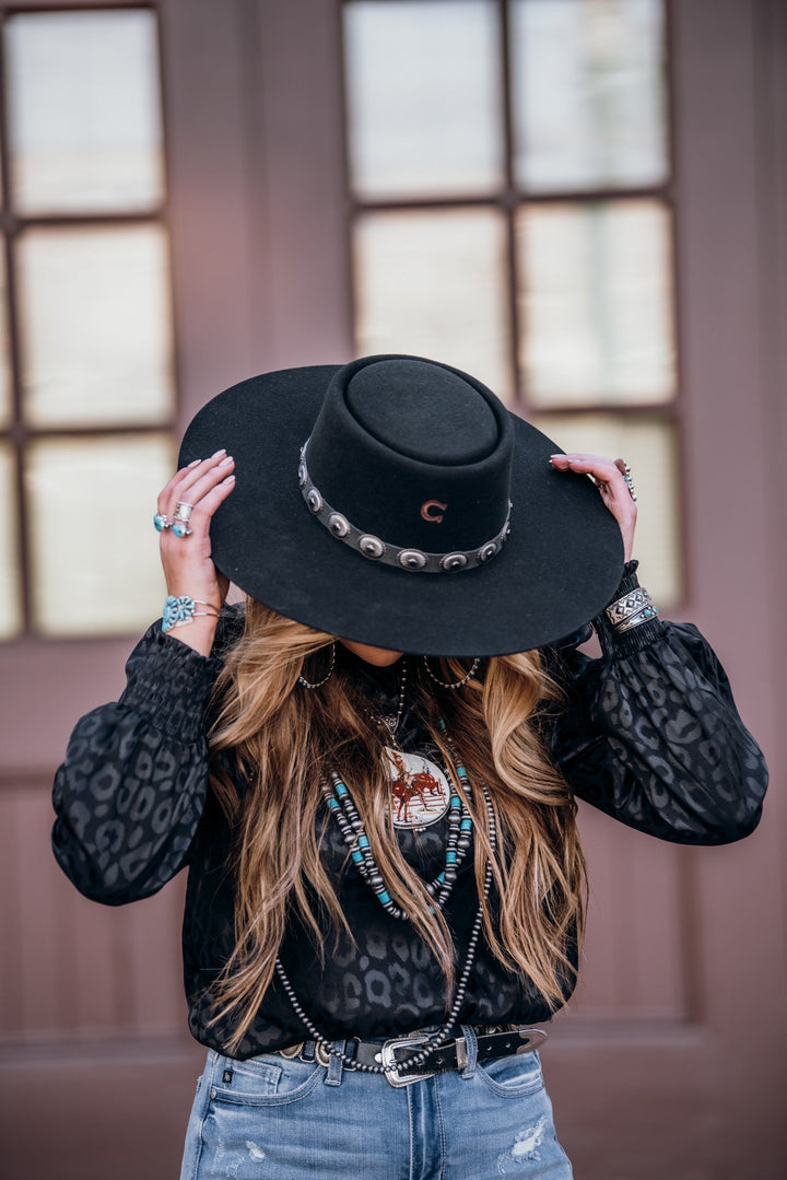 Charlie 1 Horse Black High Desert Fashion Hat Desert Drifter Fashion Hat – Charlie 1 Horse main image 4