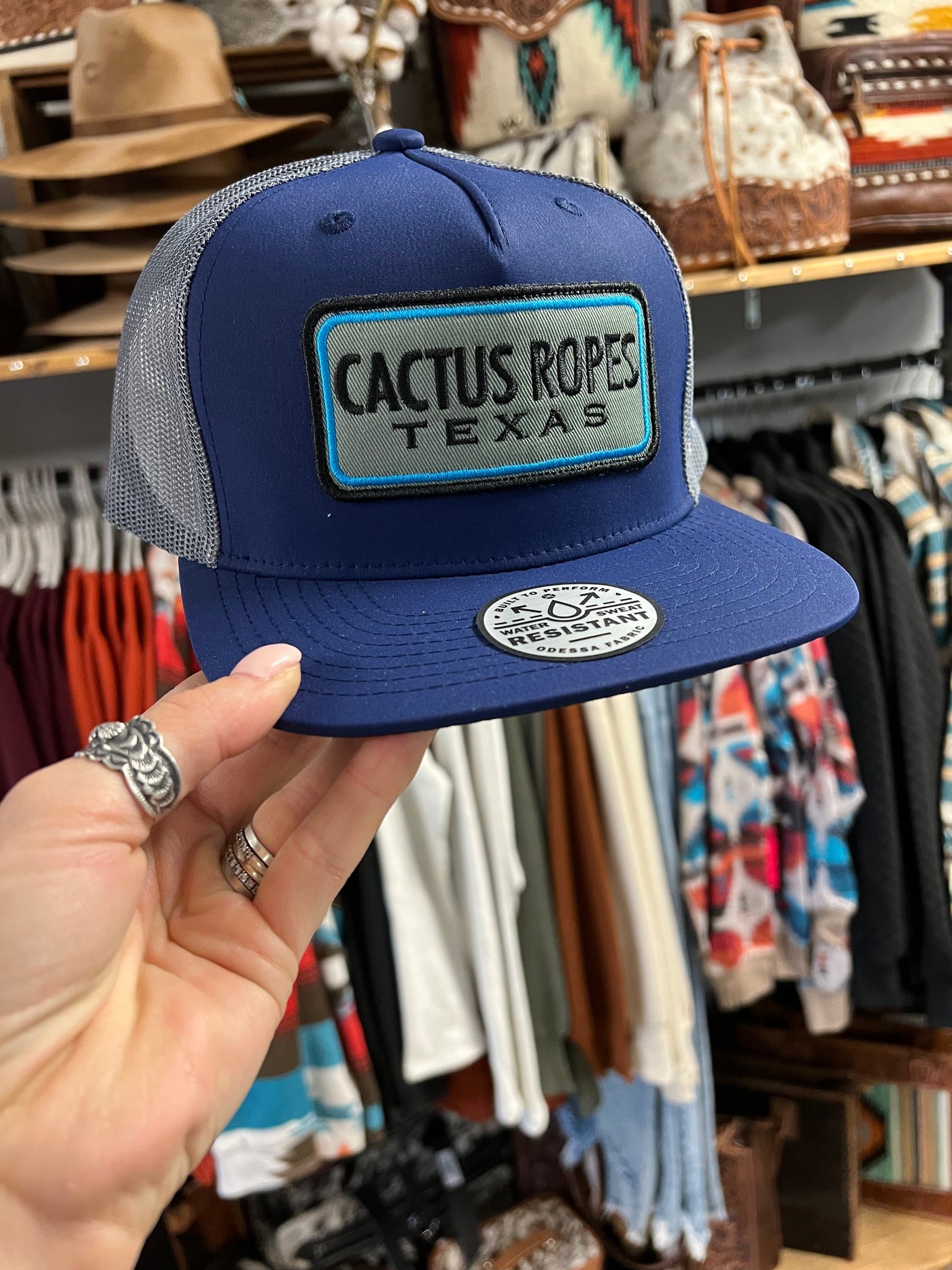 Cactus Ropes Trucker Hat - Navy