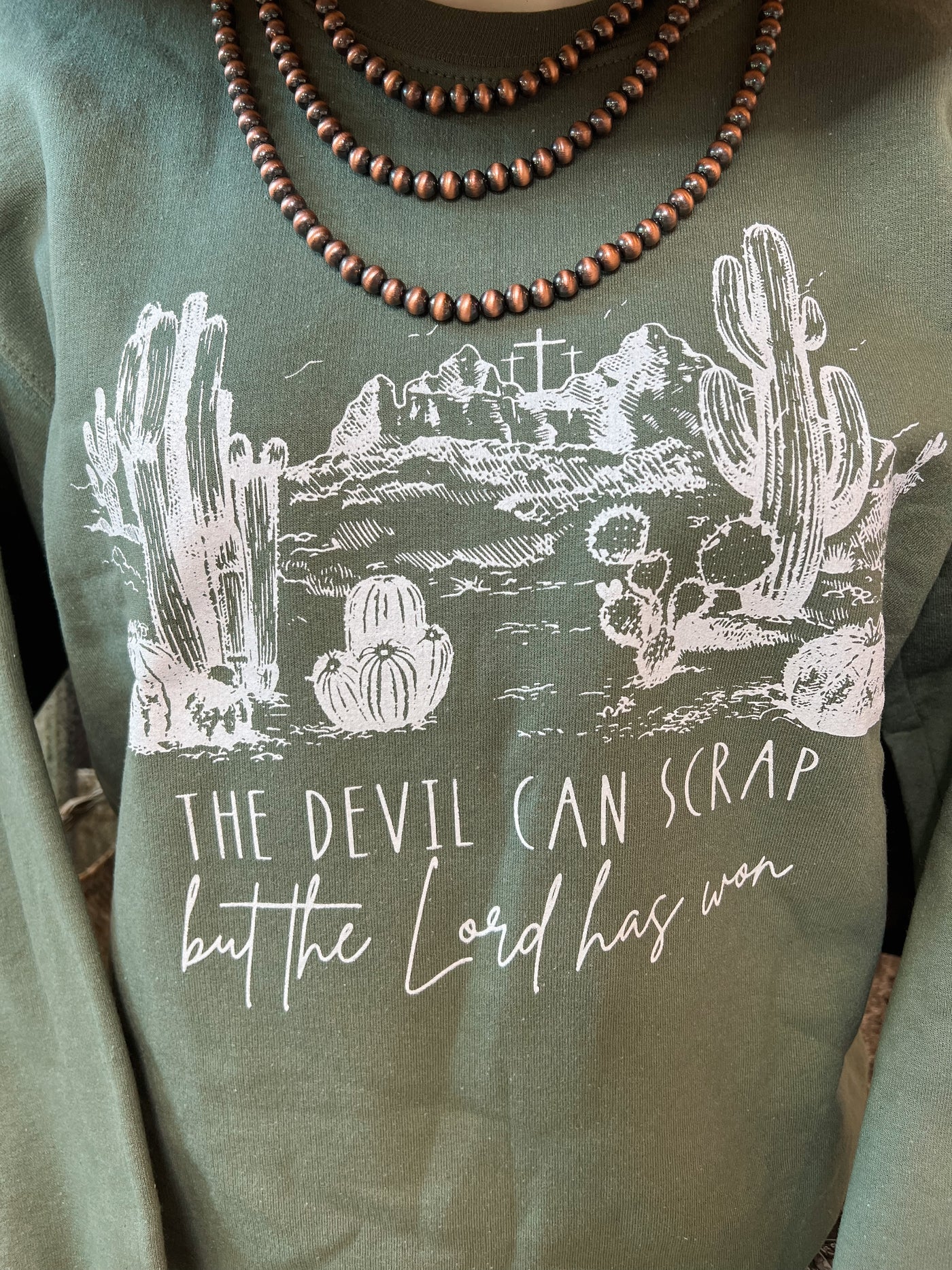 The Devil Can Scrap Sweatshirt - Olive