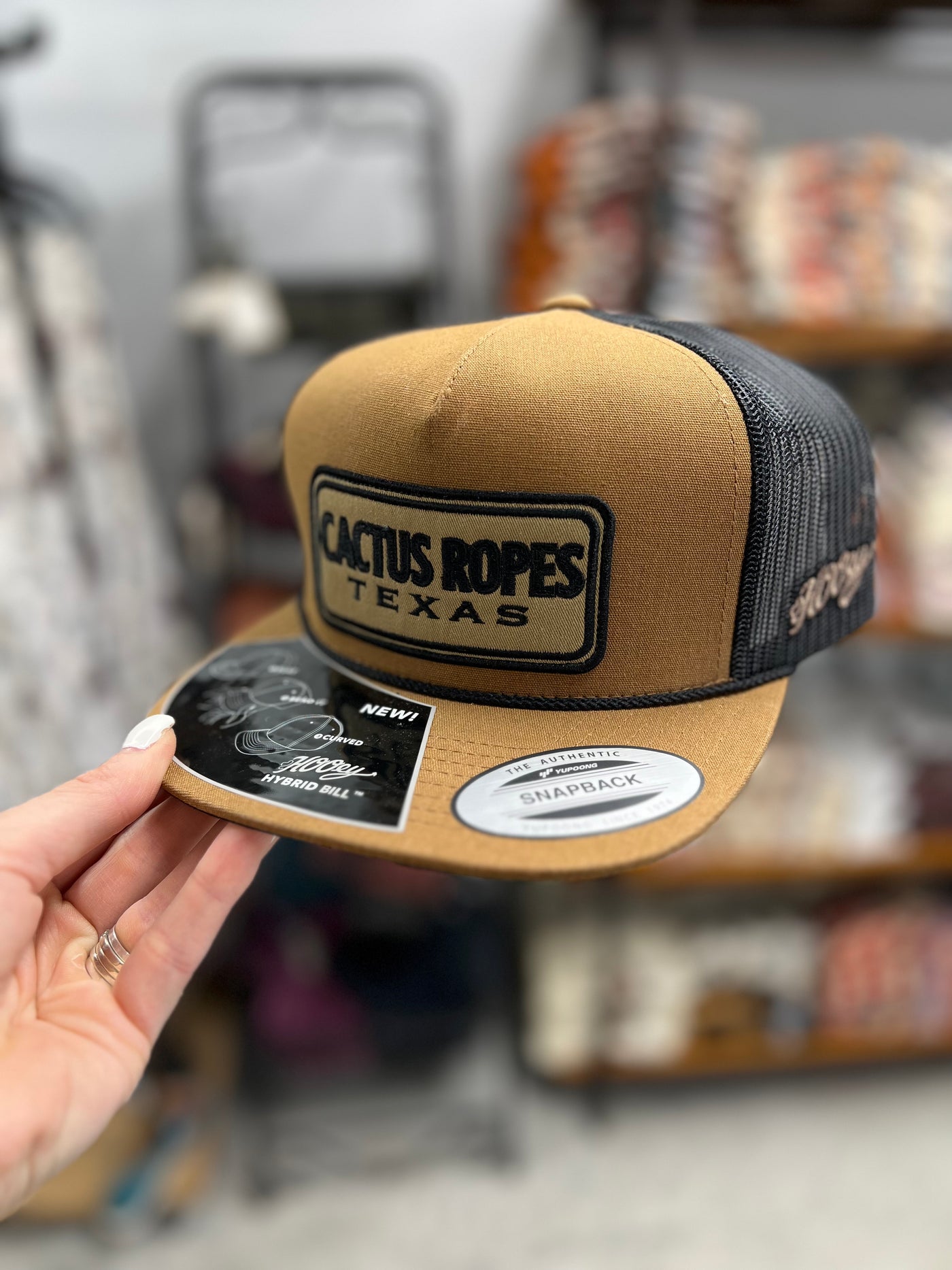 Cactus Ropes Trucker Hat - Tan & Black