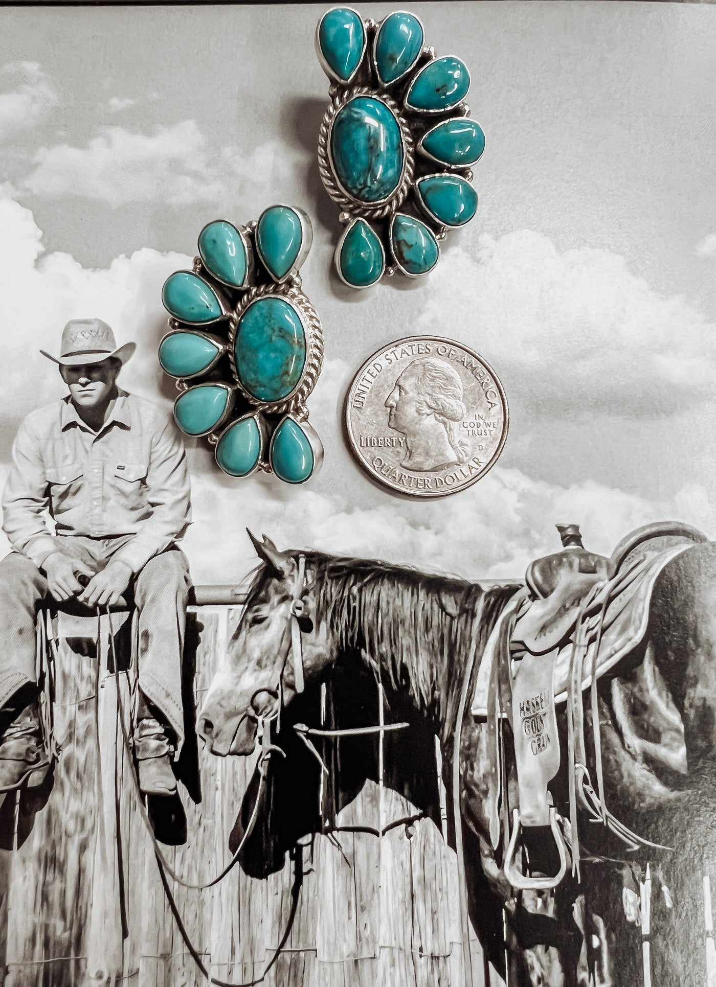 The Carmine Earrings - Turquoise
