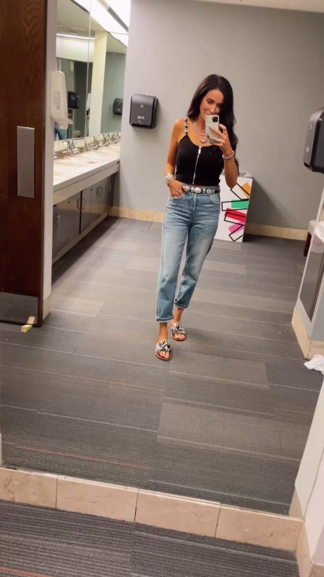 The Kami Concho Denim Tank