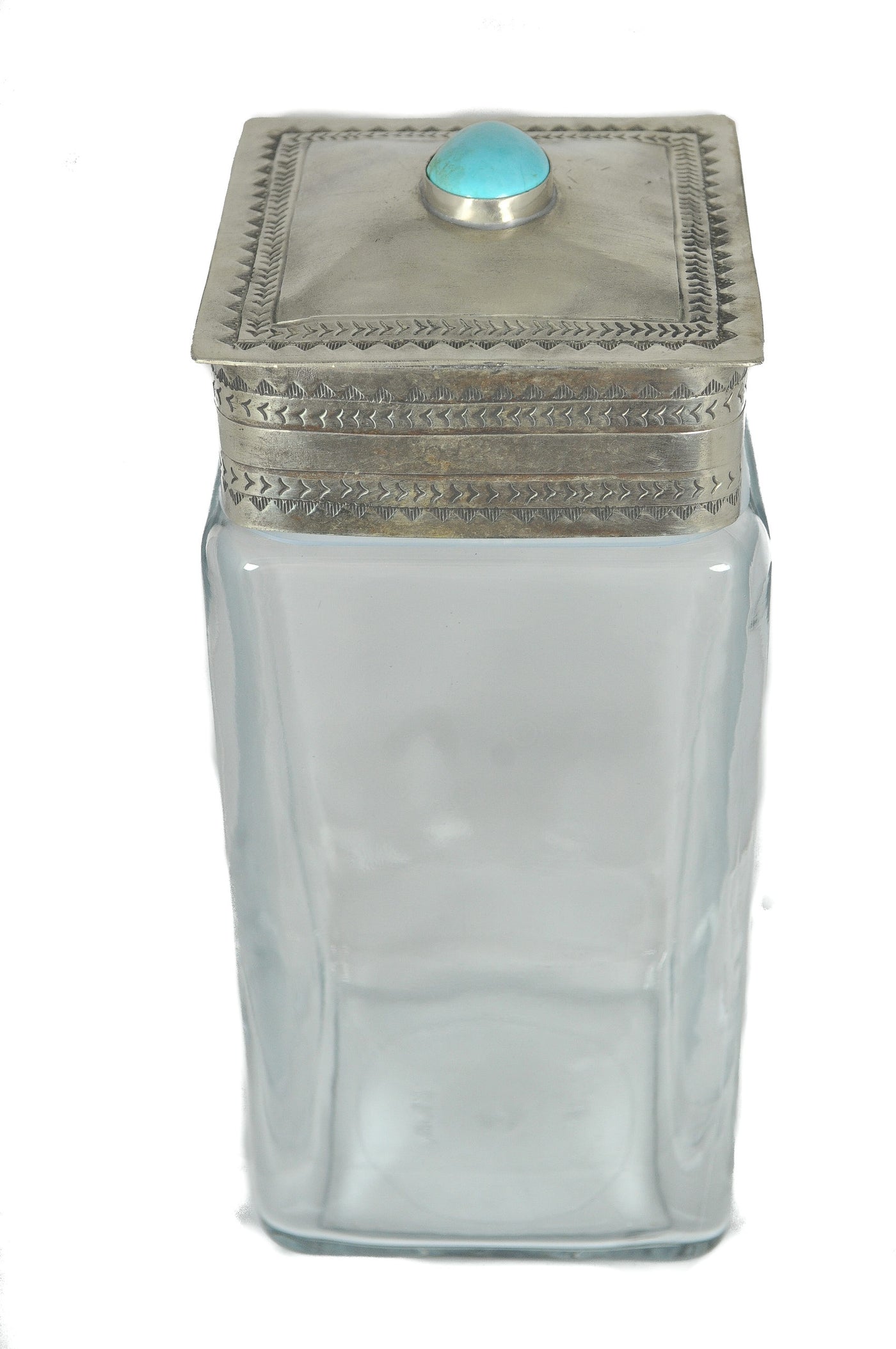 The Ramsey Stamped Glass Canister - Large