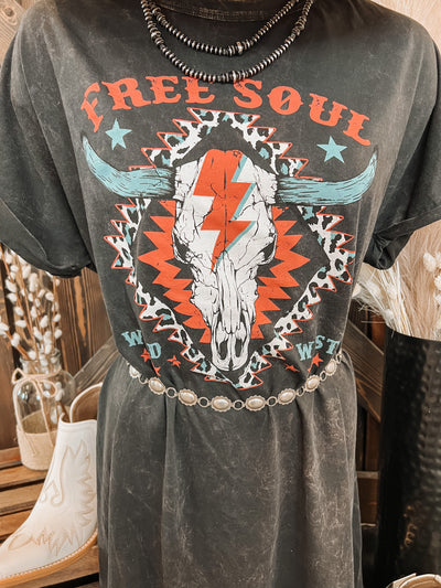 Free Soul T-Shirt Dress