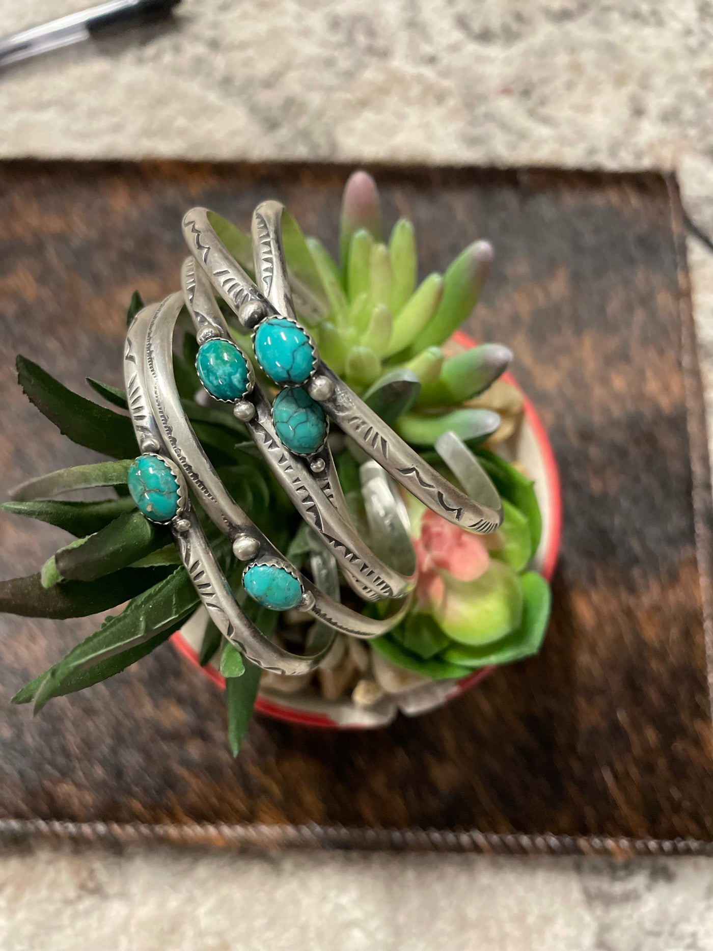 The Heat Turquoise Stack Cuff