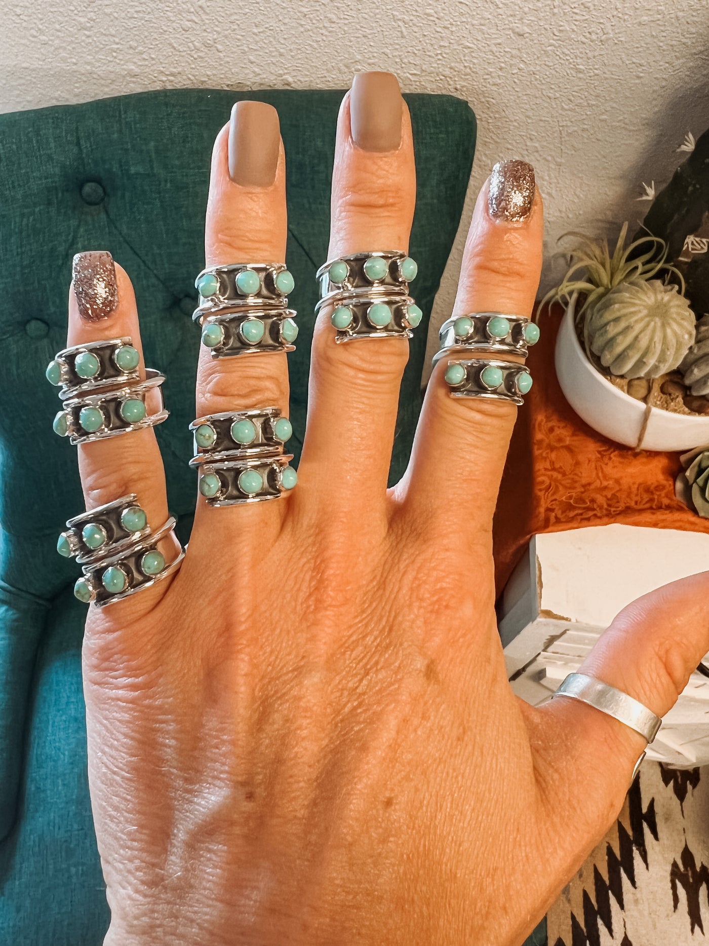 The Twister Turquoise Ring