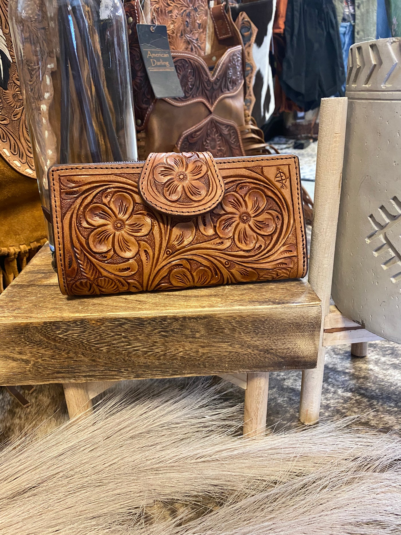 The Jenny Tooled Leather Wallet