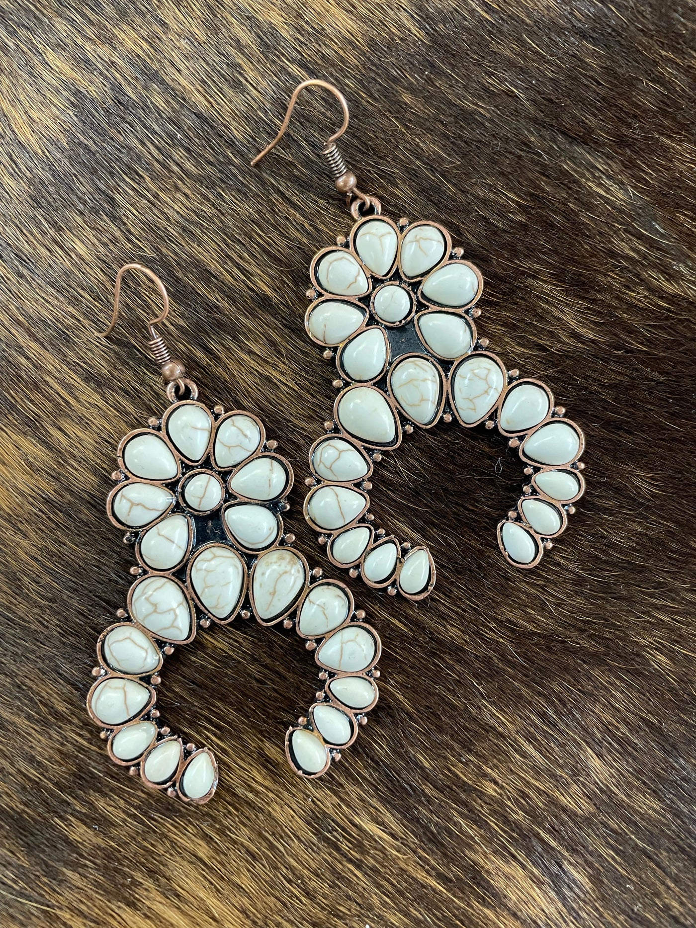 The Melinda White Squash Blossom Earrings