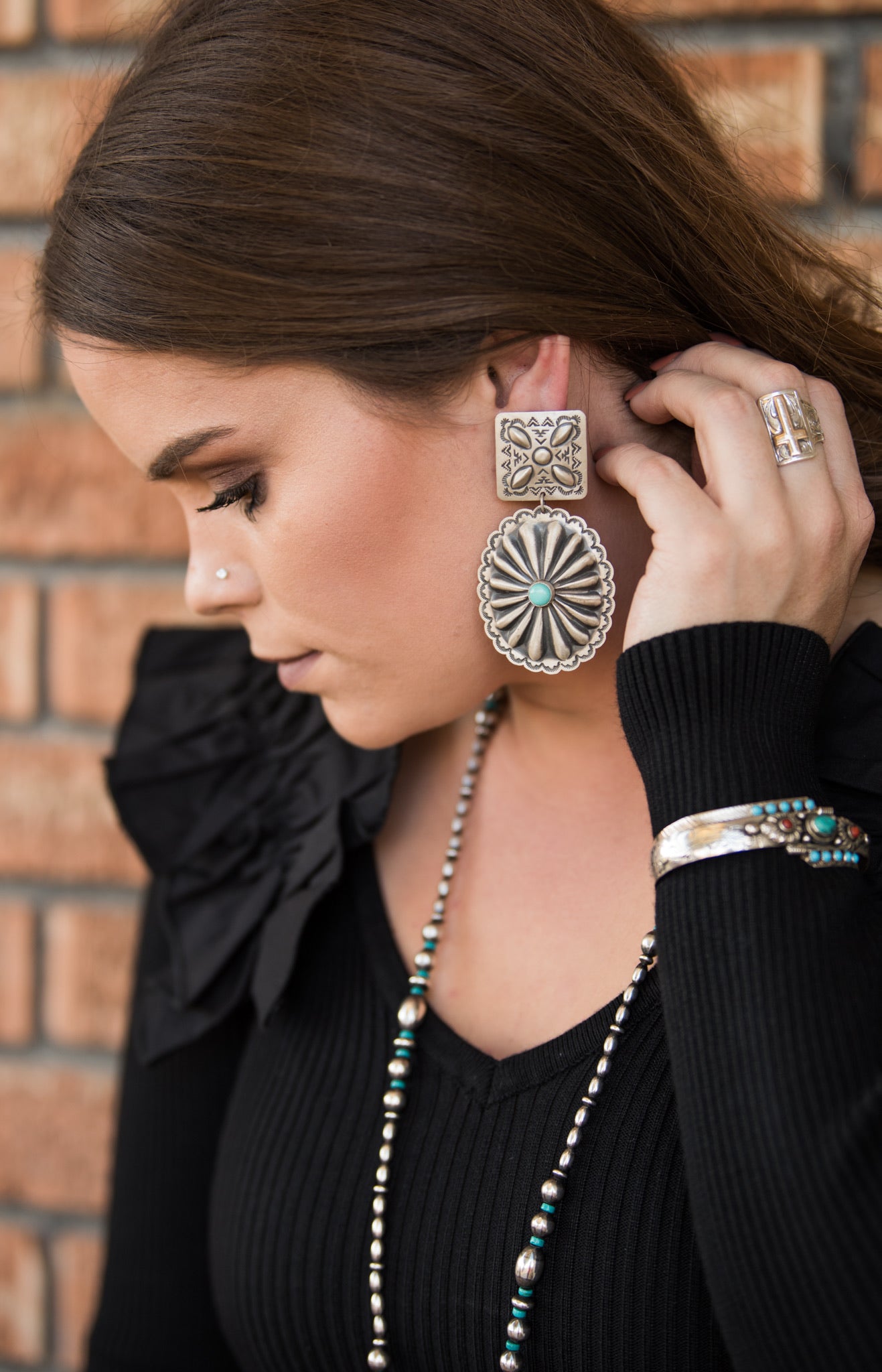 The Lora Sterling Silver & Turquoise Earrings