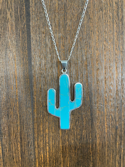 The Rush Cactus Inlay Necklace