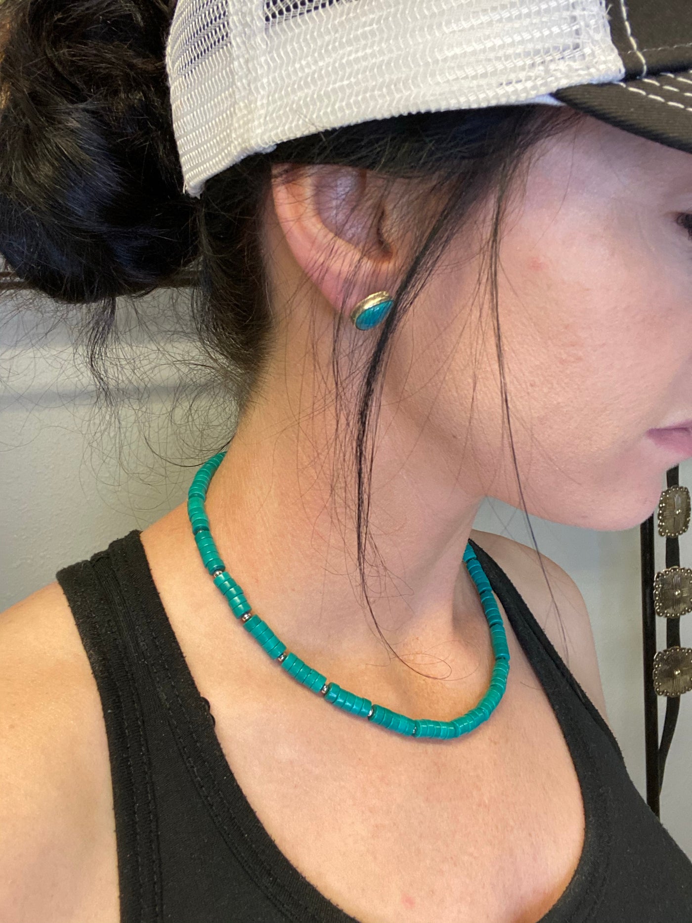 The Owyhee Turquoise Choker - Triangle T Boutique