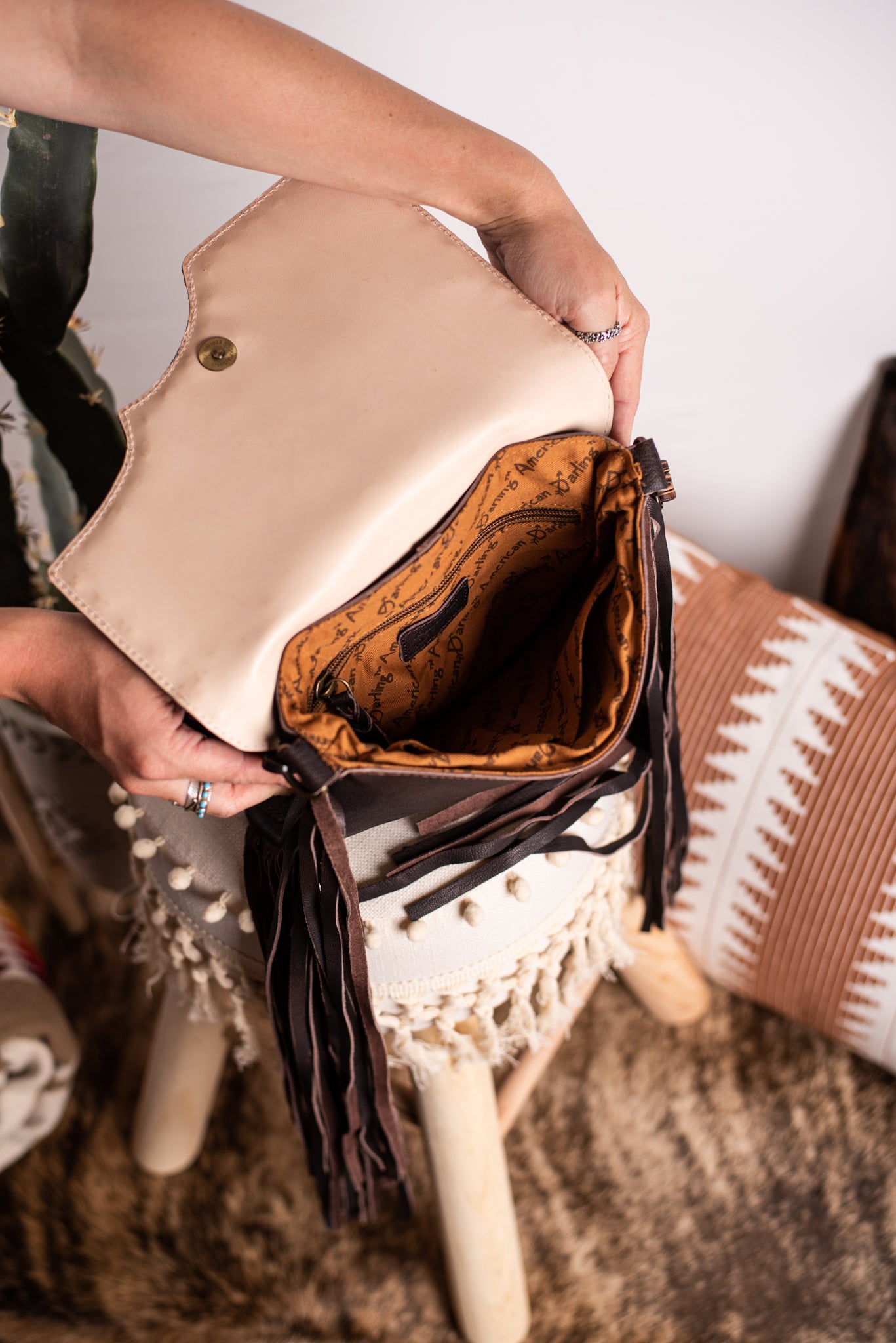 The Shane Tooled Leather Fringe Purse – Triangle T Boutique