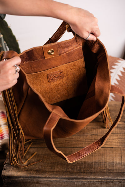 The Dunn Leather Tote - Dark Brown