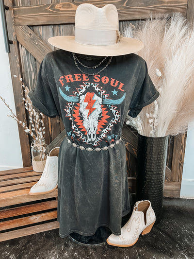 Free Soul T-Shirt Dress