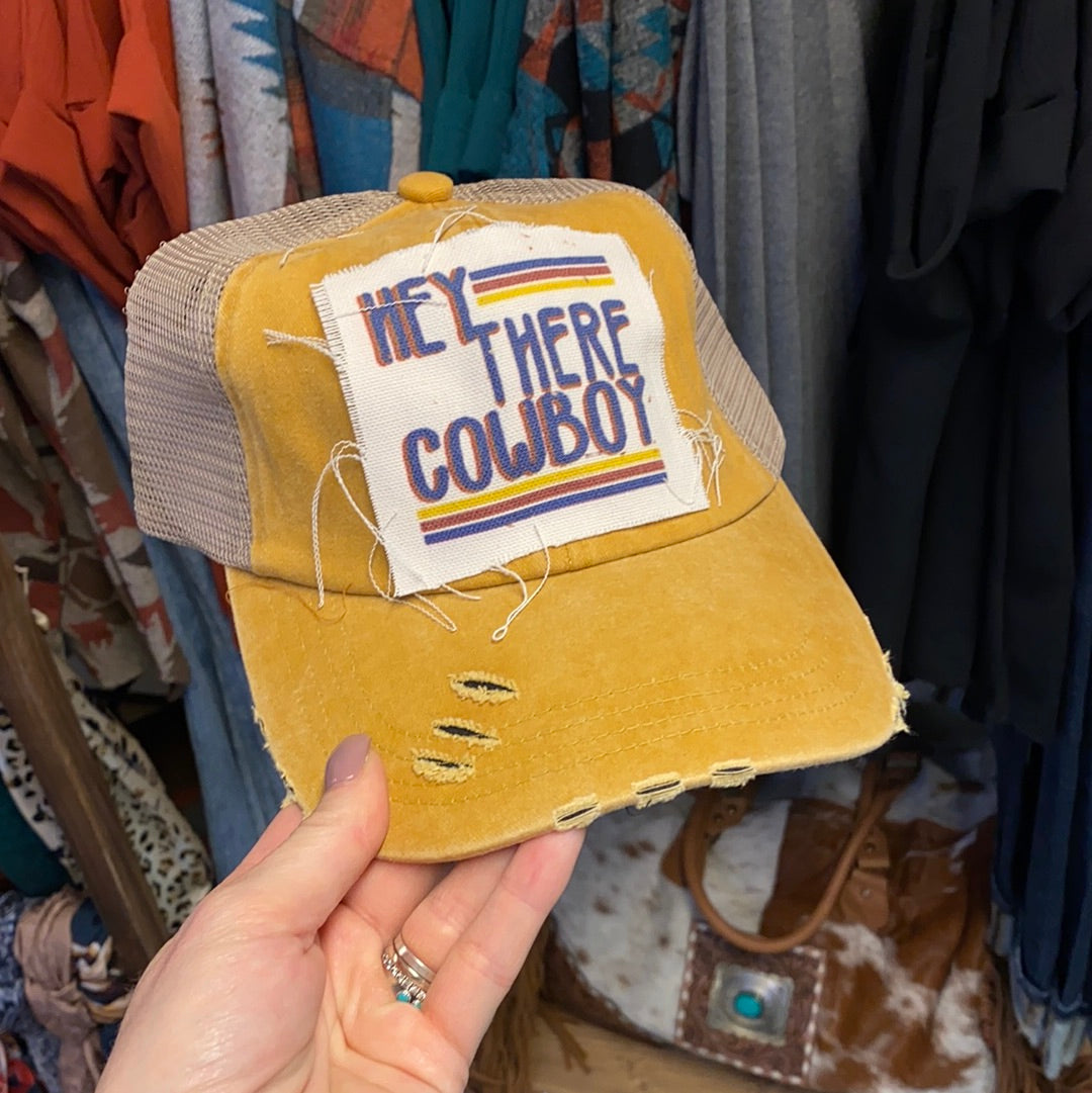 Hey There Cowboy Trucker Hat