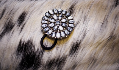 Large White Buffalo Hair Tie - Triangle T Boutique