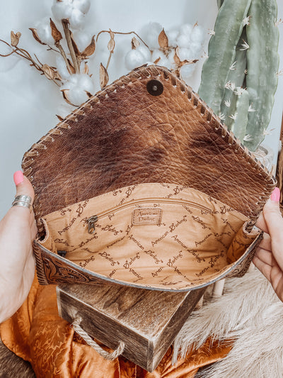 The Stampede Tooled Leather Purse