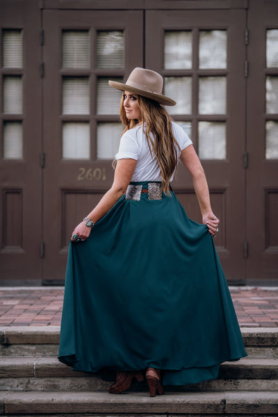 The Galway Girl Skirt - Emerald