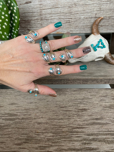 The Kendra Wrap Ring - Turquoise