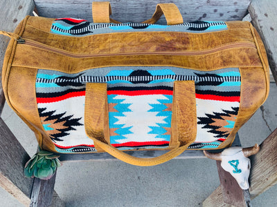 Travelin’ Man Cowhide Duffle Bag - The Cherokee - Triangle T Boutique