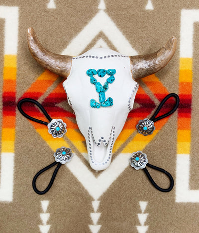 Turquoise Concho Hair Tie - Triangle T Boutique