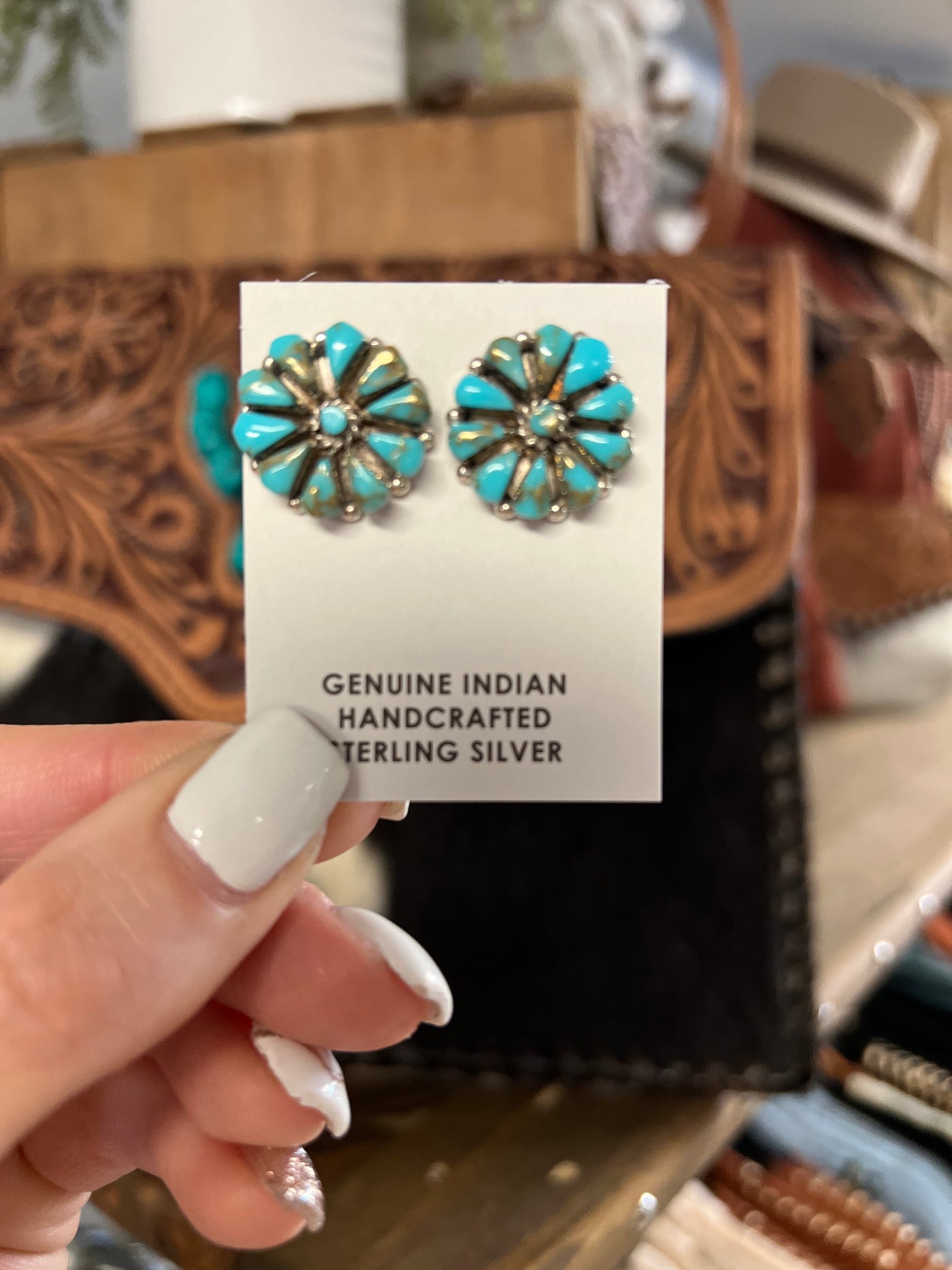 The Max Turquoise Cluster Earring
