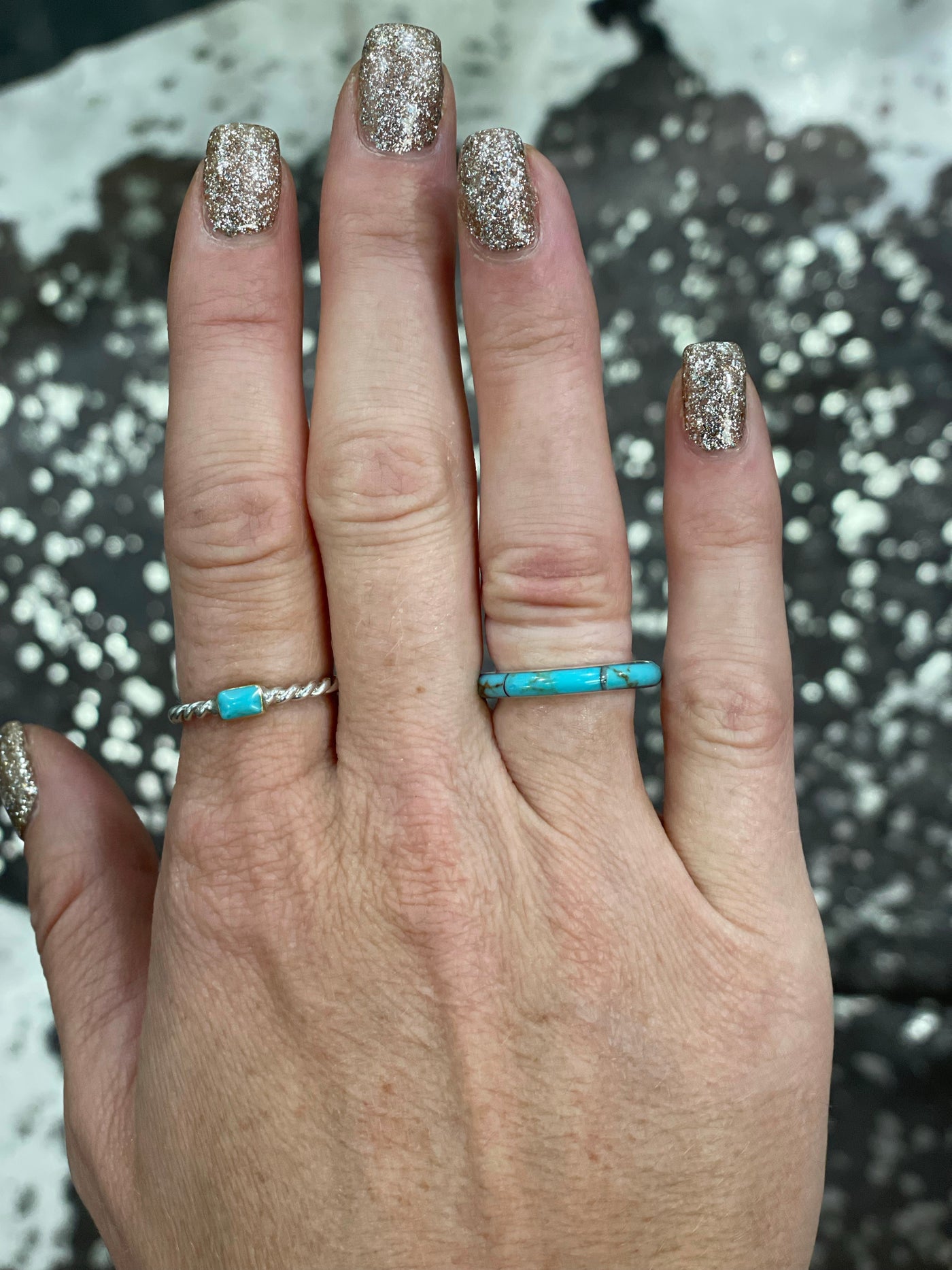 The Kyle Turquoise Stacker Ring