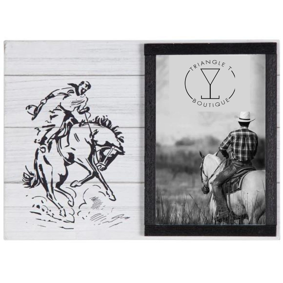 Ranch Life Bronc Rider Picture Frame