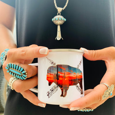 The Good Morning Tin Mugs - Triangle T Boutique