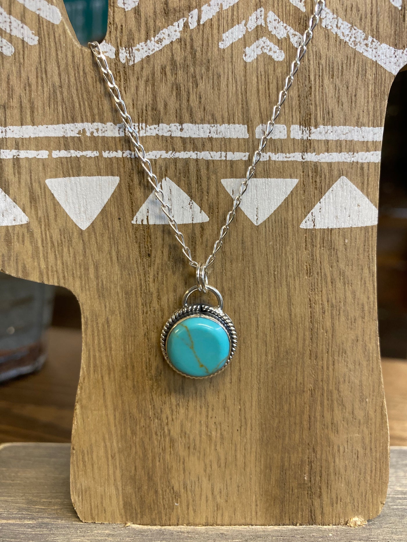 The Tombstone Turquoise Necklace - Circle
