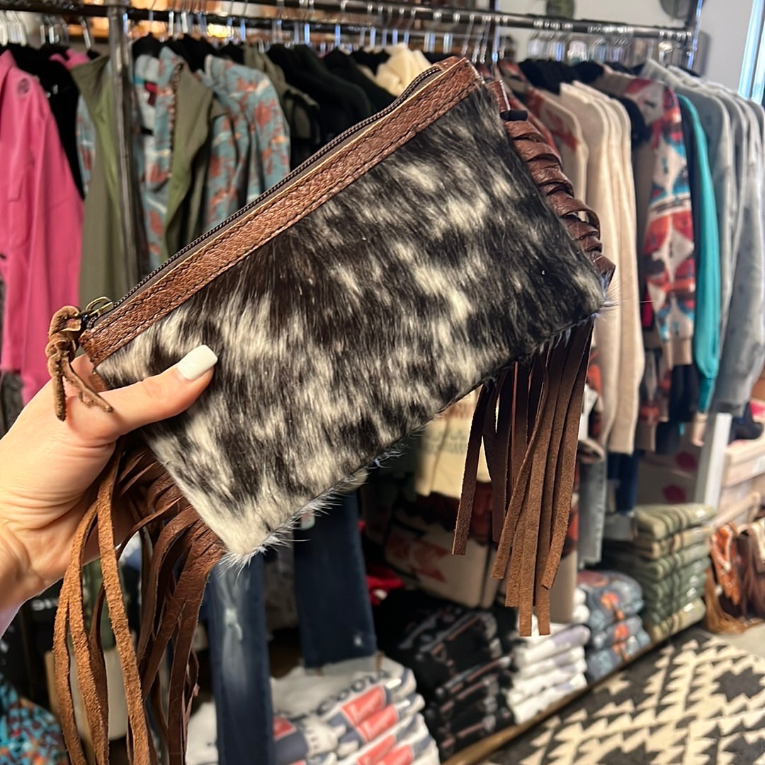 The Darby Cowhide Purse