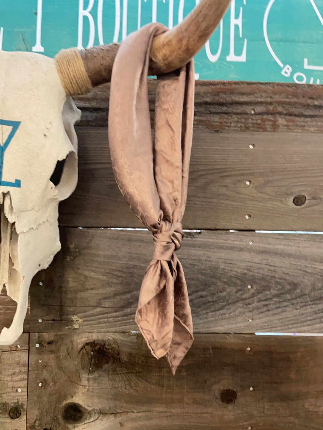 Large Silk Wild Rags - Tan Jacquard β Triangle T Boutique