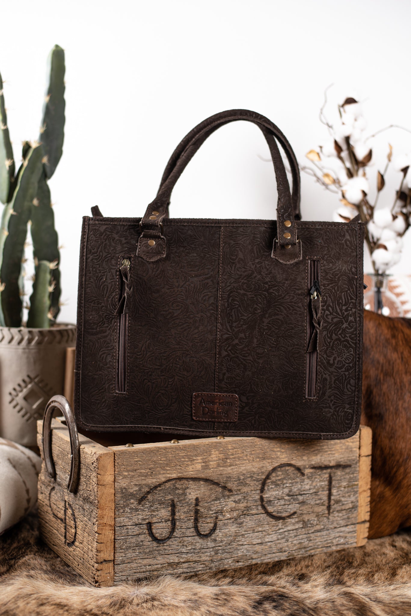 The Teller Tote - Brown