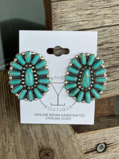 The Maren Turquoise Cluster Earrings