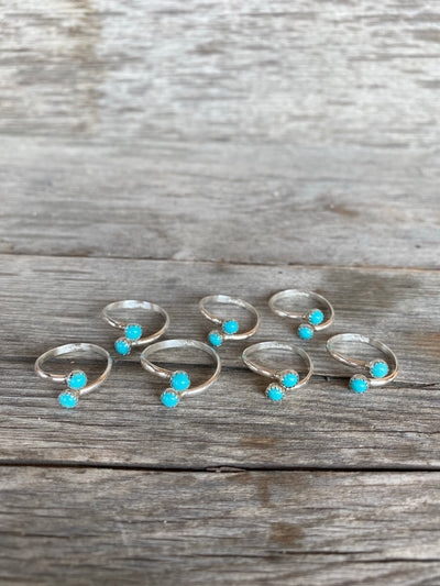 The Mini Shaley Wrap Ring - Turquoise